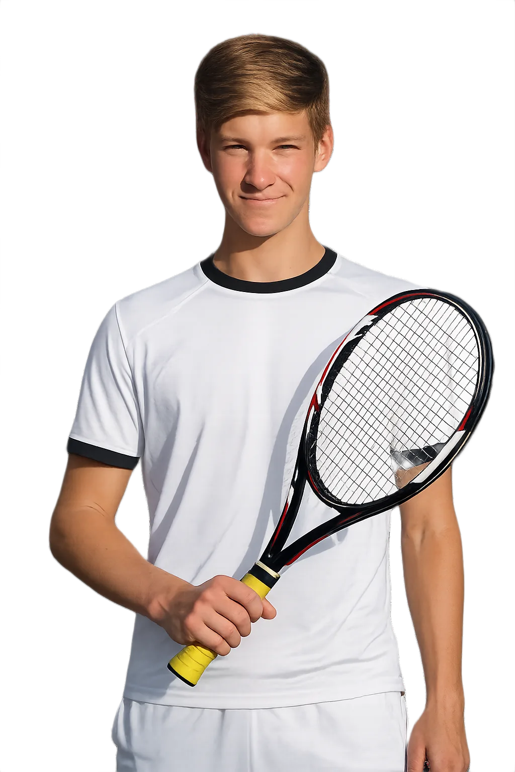 Portrait of Tymur Bieldiugin, tennis player