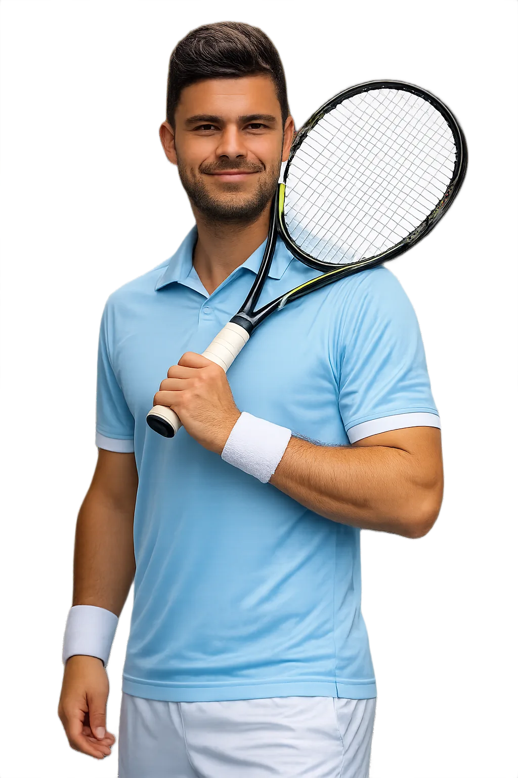 Portrait of Valentin Vanta, tennis player