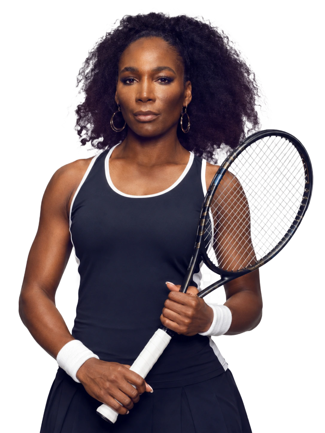 Venus Williams tennis player profile visual with TennisJack stats and match analysis
