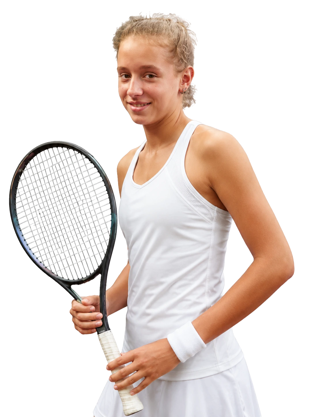 Veronika Podrez tennis player profile visual with TennisJack stats and match analysis