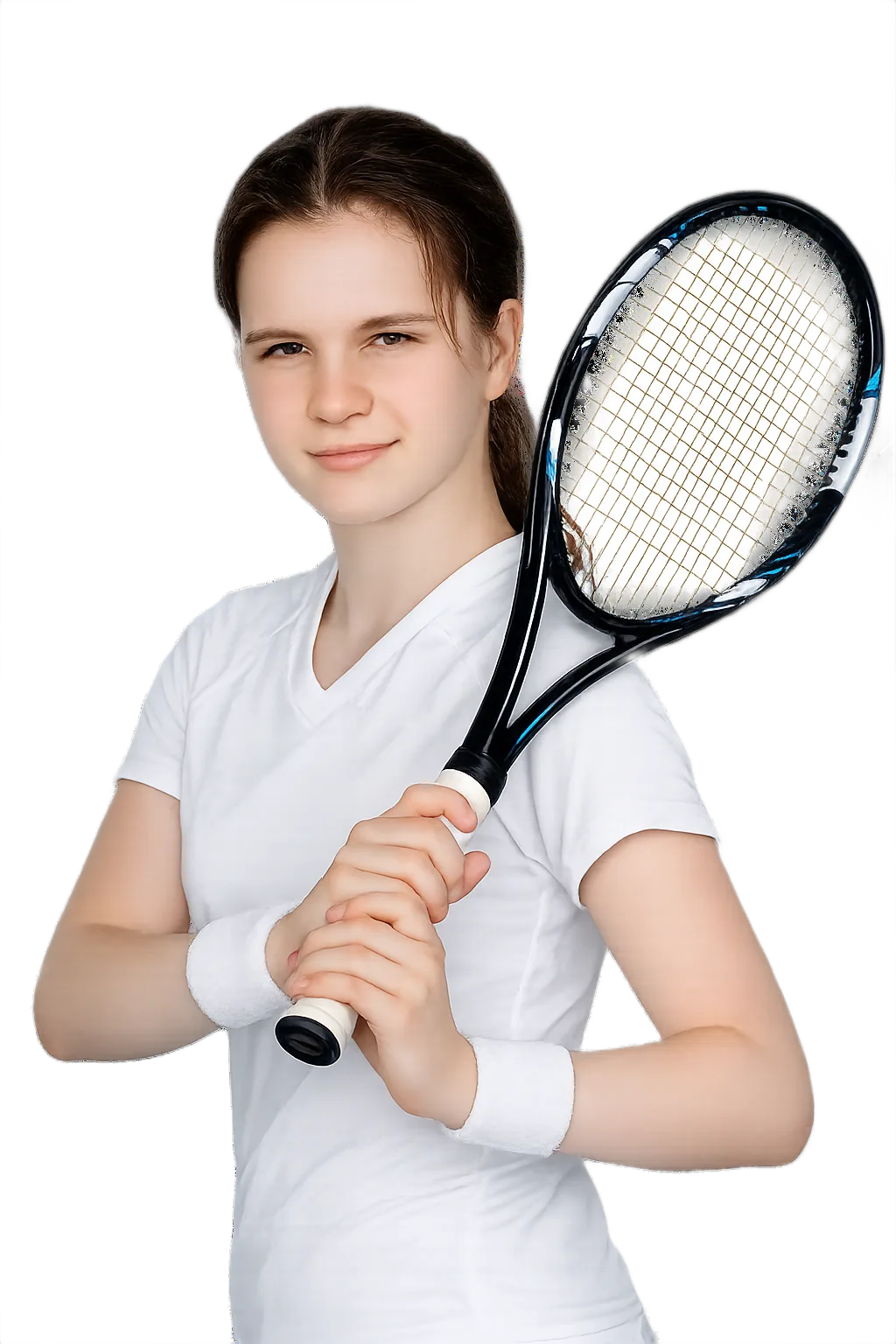 Portrait of Victoria Milovanova, tennis player