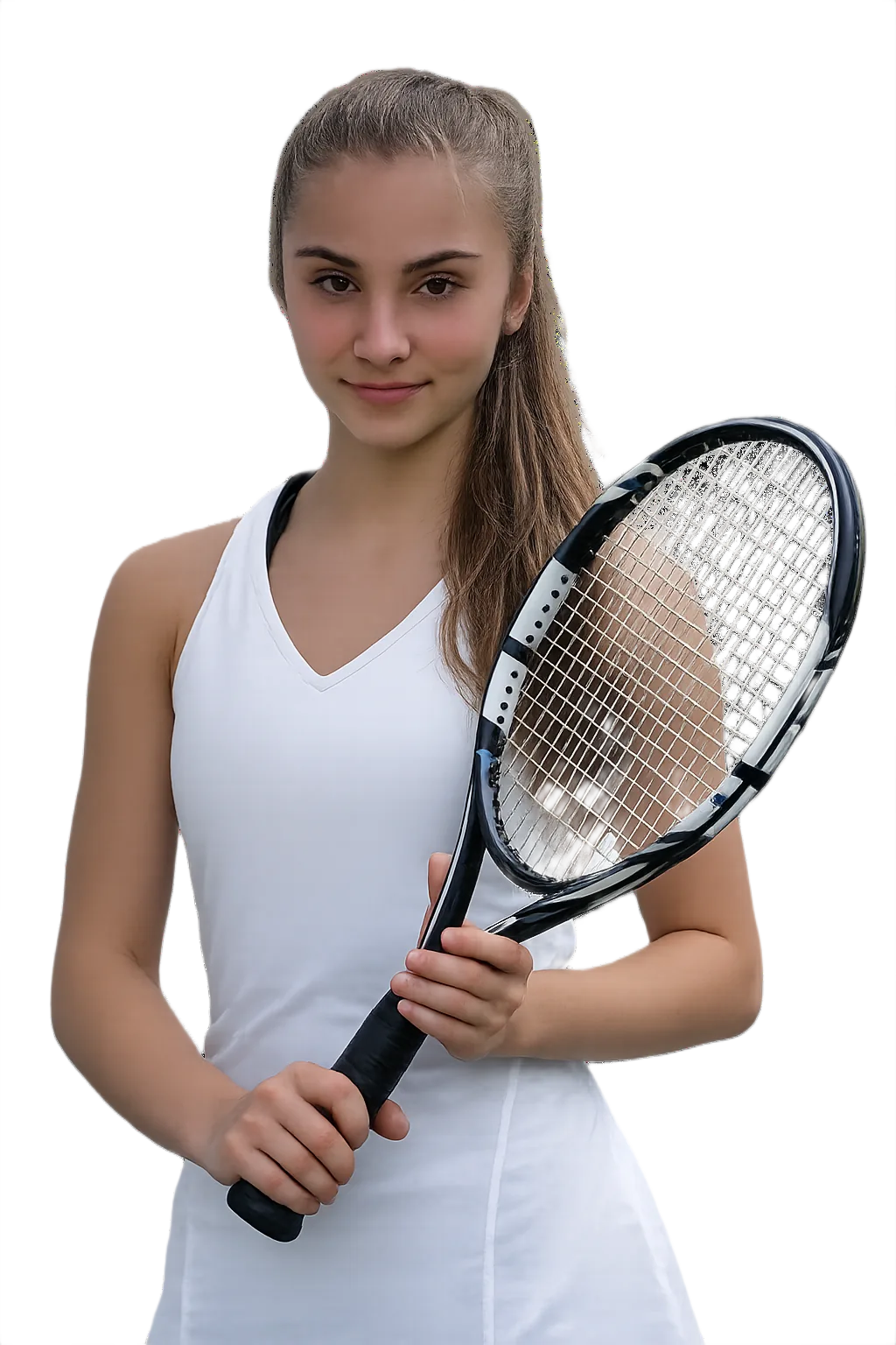 Portrait of Vlada Mincheva, tennis player