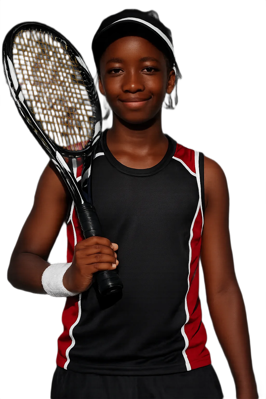 Portrait of Wozuko Mdlulwa, tennis player