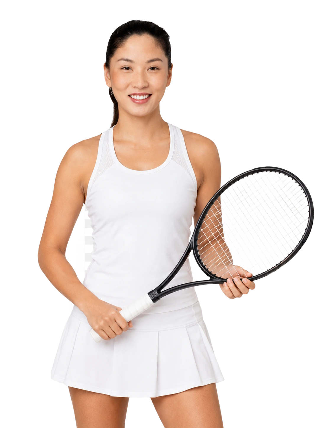 Xinyu Wang tennis player profile visual with TennisJack stats and match analysis