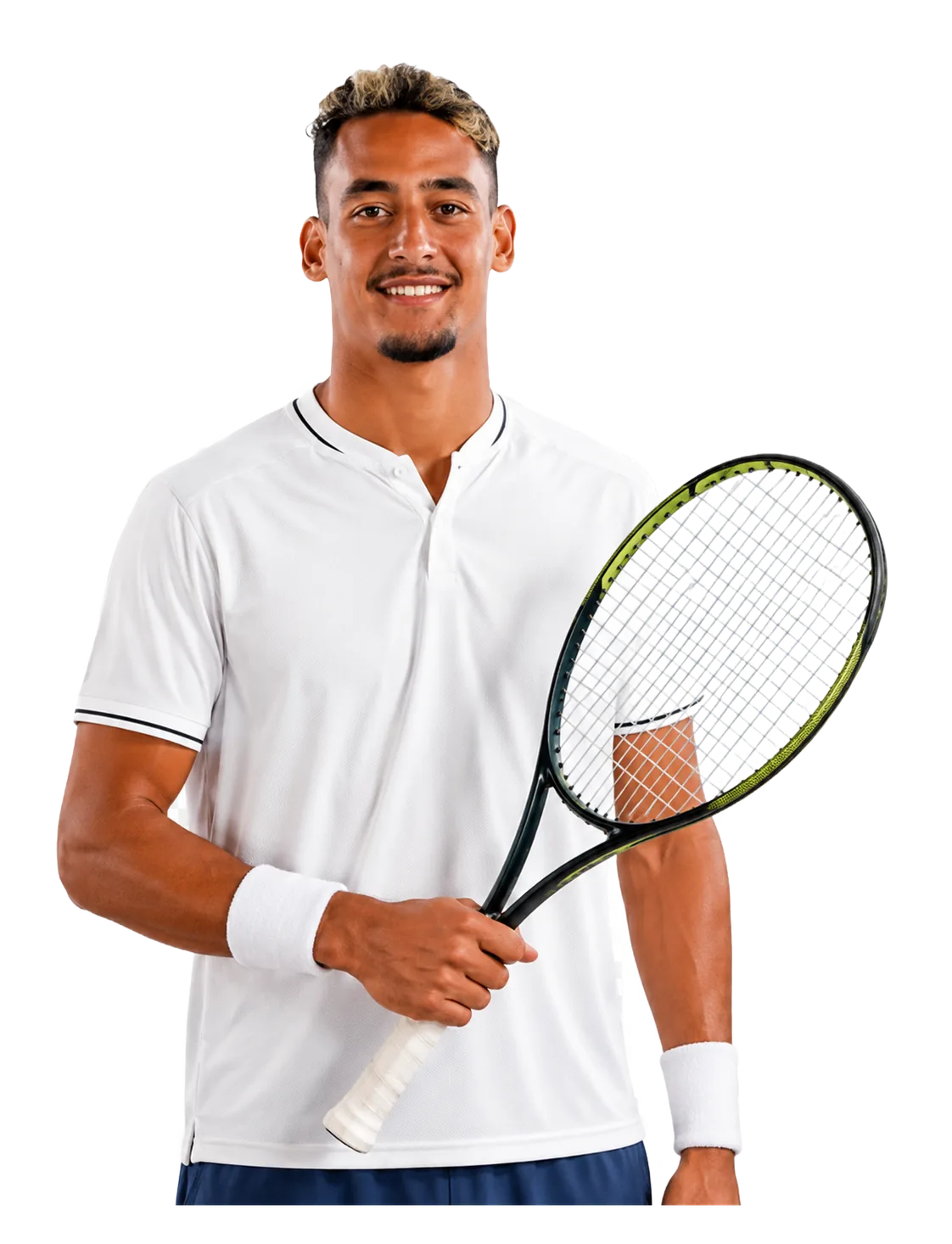 Yassine Dlimi tennis player profile visual with TennisJack stats and match analysis