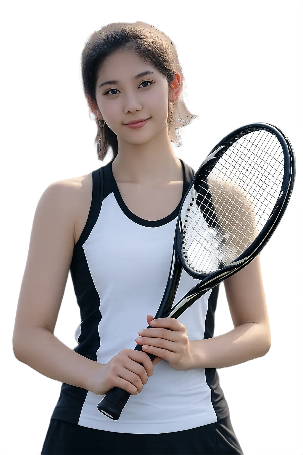 Portrait of Yiming Dang, tennis player