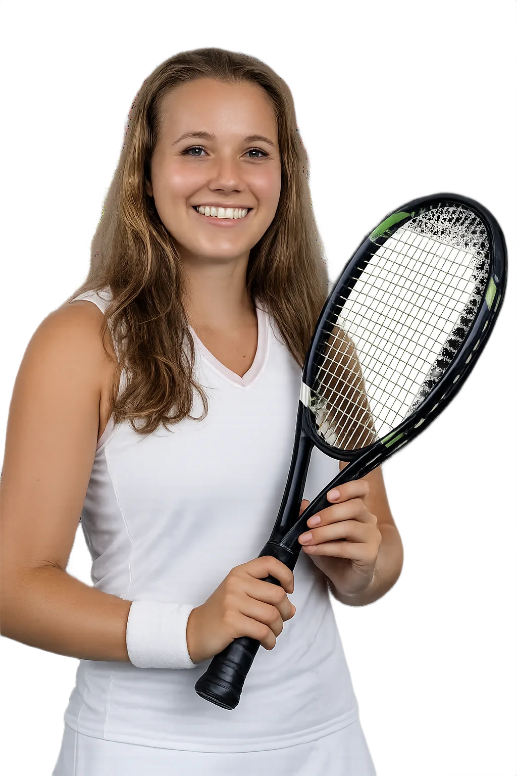 Portrait of Ylena In-Albon, tennis player