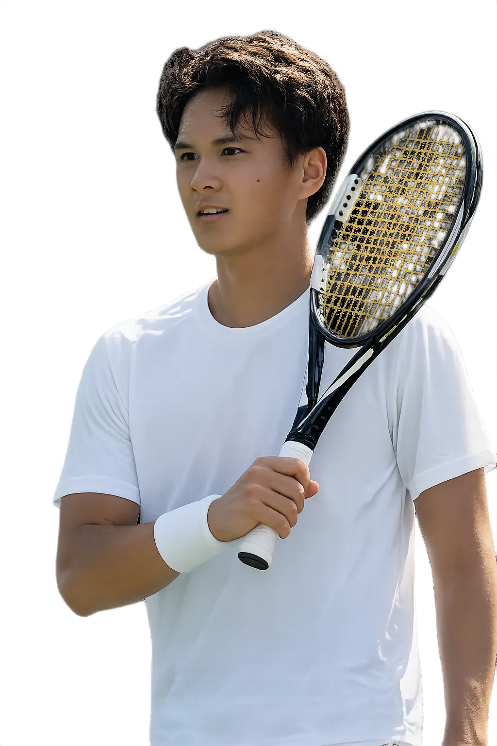 Portrait of Yuquan Jin, tennis player