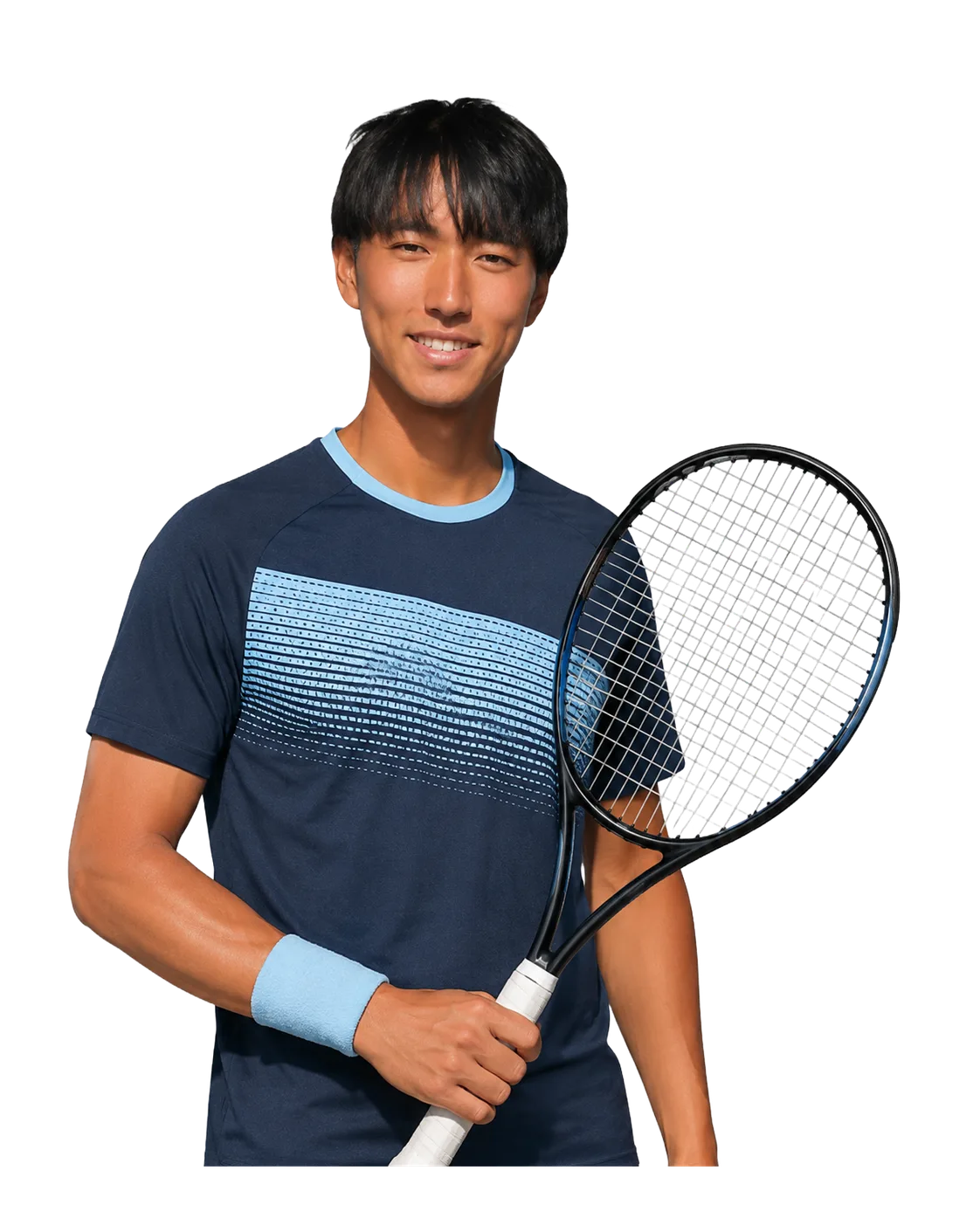 Yuta Tomida tennis player profile visual with TennisJack stats and match analysis